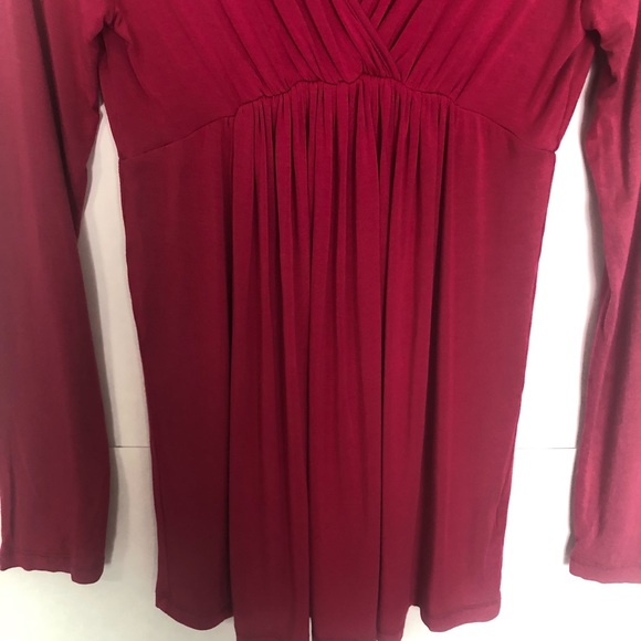 EUC Tart Maternity Fuschia long sleeve tunic Top - Picture 3 of 8